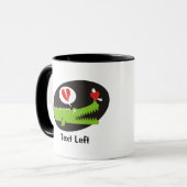 ラブツートーンコーヒーマグのアリゲーター マグカップ (正面左)