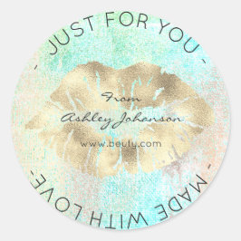 ラブティファニー金ゴールド海メイクアップ唇キス ラウンドシール