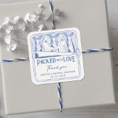 ラブティンニンジンブライダルシャワー スクエアシール