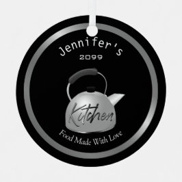 ラブティーポットクリスマスオーナメントで作った食品 メタルオーナメント