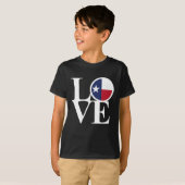 ラブテキサス州タイポグラフィシャツ Tシャツ (正面フル)