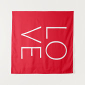 ラブテキストデザイン タペストリー (正面(横))