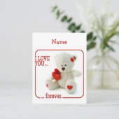 ラブテディバレンタインカスタムポストカード シーズンポストカード (スタンド正面)