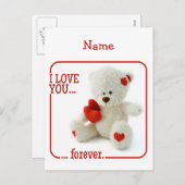 ラブテディバレンタインカスタムポストカード シーズンポストカード (正面/裏面)