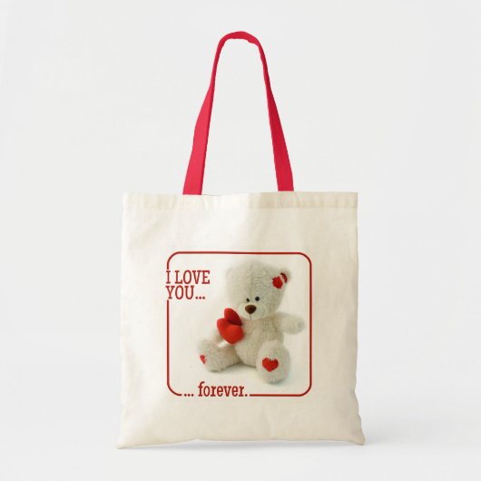 ラブテディバレンタインバッグ トートバッグ (正面)