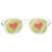 ラブテニおもしろいスギフト |スポーツファン レトロサングラス (正面)