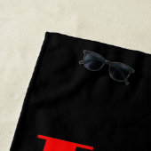 ラブテニススポパーソナライズされたーツ   ビーチタオル (インサイチュ)