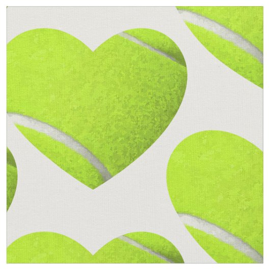 ラブテニスハート運動競技 ファブリック (クローズアップ)