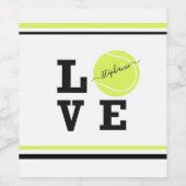 ラブテニス名イエローボール ワインラベル (シングルラベル)