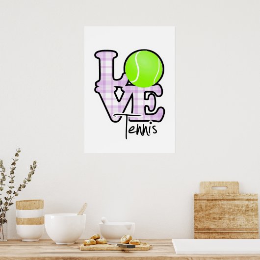 ラブテニス ポスター (キッチン)