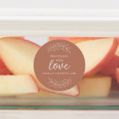 ラブテラコッタで手作りビジネスステッカー ラベル (貼付)