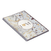 ラブテラッツォ大理石ノートブック金ゴールドハート ノートブック (右側)