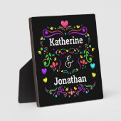 ラブテーカスタマイズブルトップイーゼルプラーク フォトプラーク (正面)