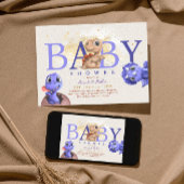 ラブディノシンプル男の赤ちゃんおもしろいかわいいドラゴン 招待状