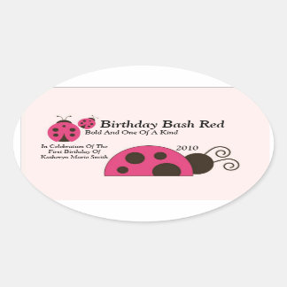 ラブディバグワインラベル 楕円形シール