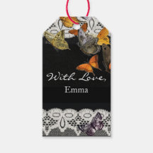 ラブディ名を持つギフトラベルレース模様