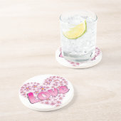 ラブデイジーハートピンク コースター (側面)