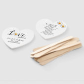 ラブデイジー結婚式 プログラムファン ハンドファン (組立なし)