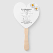 ラブデイジー結婚式 プログラムファン ハンドファン (裏面)