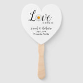 ラブデイジー結婚式 プログラムファン ハンドファン (正面)