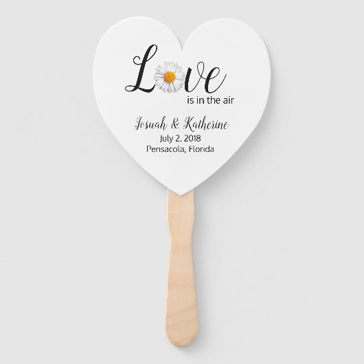 ラブデイジー結婚式 プログラムファン ハンドファン (正面)