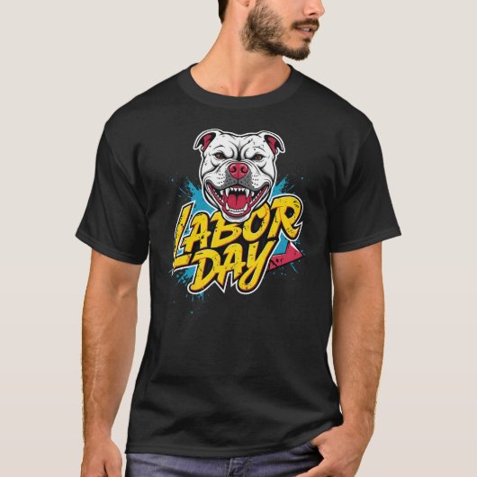 ラブデイドッグスマイル顔 Tシャツ (正面)
