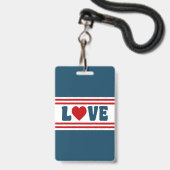 ラブデザイン バッジ (正面（ネックストラップ付）)