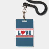 ラブデザイン バッジ (裏面（ネックストラップ付）)