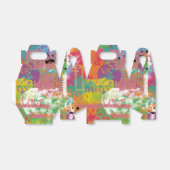 ラブデジタ絵画ルのアファンキールユニークト切り妻パーティー フェイバーボックス (折り畳みなし)