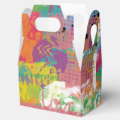 ラブデジタ絵画ルのアファンキールユニークト切り妻パーティー フェイバーボックス (オープン)