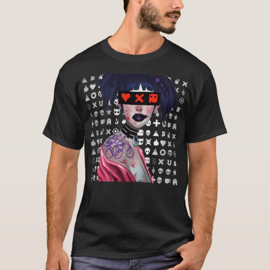 ラブデスロボットガールスタイル Tシャツ (正面)