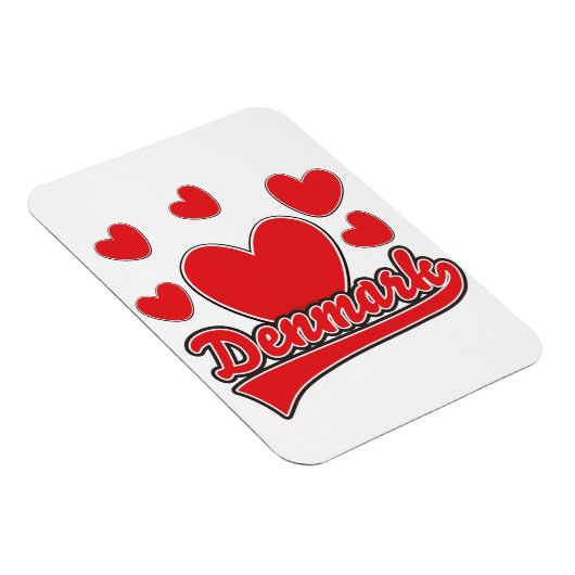 ラブデンマークヴィンテージスタイルロゴ マグネット (右側)