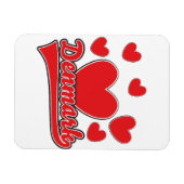 ラブデンマークヴィンテージスタイルロゴ マグネット (横)