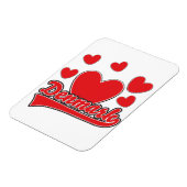 ラブデンマークヴィンテージスタイルロゴ マグネット (左側)