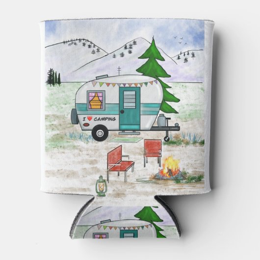 ラブトゥキャンプボトルとクーラーボックス 缶クーラー (正面)