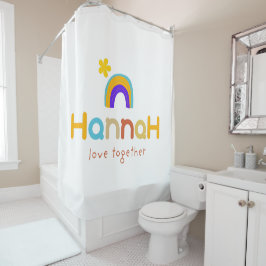 ラブトゥーズタイポグラフィ シャワーカーテン