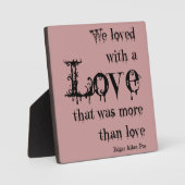 ラブトゥーラブエドガーアランポー引用文 フォトプラーク (正面)