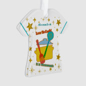 ラブトゥ調理師金ゴールド星 オーナメント (正面)