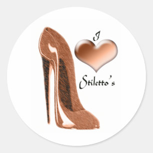 ラブトフィーStilettoシューズと3Dハート ラウンドシール
