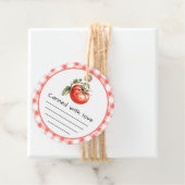 ラブトマトの柄の缶詰市松模様に フェイバータグ (インサイチュ)