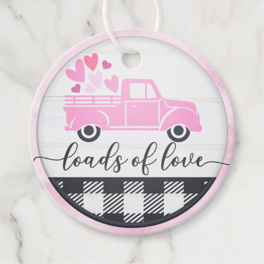 ラブトラックのロードハートプレイドバレンタイン フェイバータグ (正面)