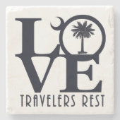 ラブトラベラーズレストサウスカロライナ ストーンコースター (正面)