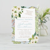 ラブトラベルフローラマップブライダルシャワー 招待状 (スタンド正面)