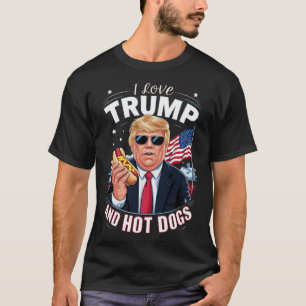 ラブトランプとホットドッグ笑わされる- Conservative Tシャツ