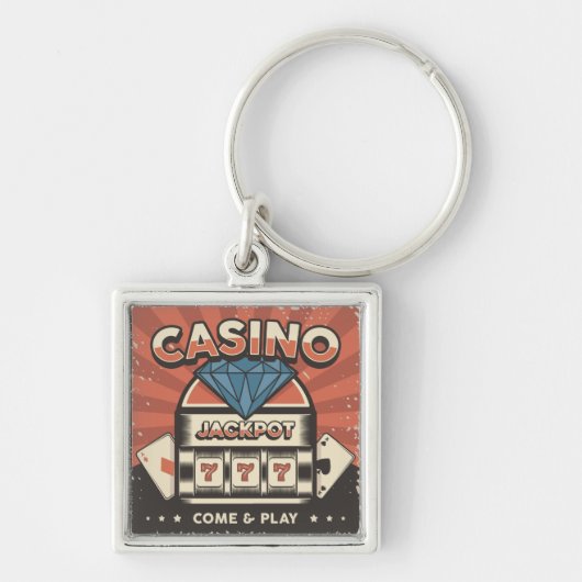 ラブトランプのポーカージャックポット キーホルダー (正面)