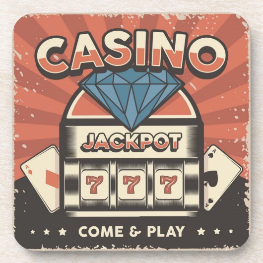 ラブトランプのポーカージャックポット コースター (正面)