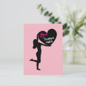 ラブトランプスハートウォメンズライツポストカード ポストカード (スタンド正面)