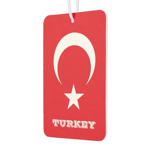 ラブトルコの車の空気フレッシュナー、トルコ国旗 カーエアーフレッシュナー (左)