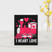 ラブトレイン バレンタインデー 幼児 男の子 カード (黄色い花)