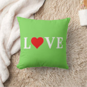 ラブトレンドライムグリーンモダンエレガント クッション (ブランケット)